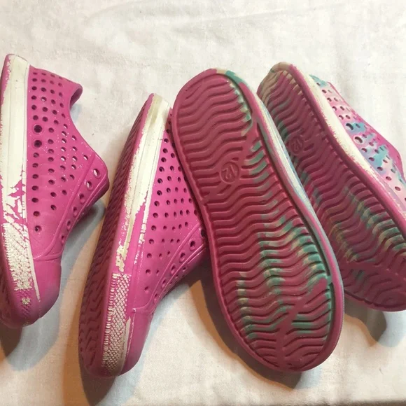 Kids Pink spring water Slip-On Shoes - Picture 9 of 12
